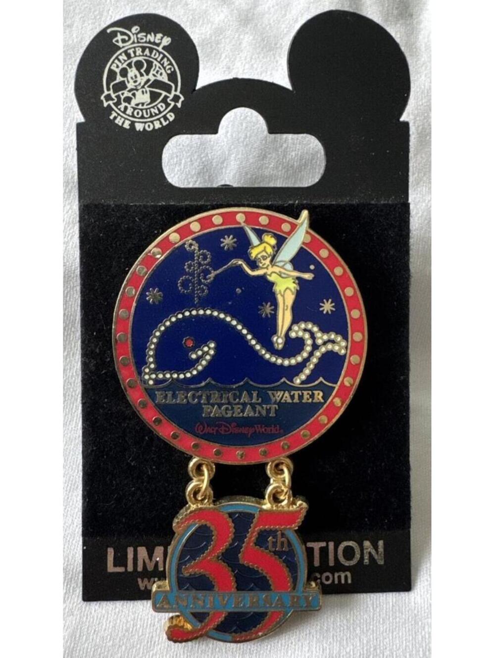 2006 Disney WDW Electrical Water Pageant 35th Anniversary Tinker Bell Dangle Pin